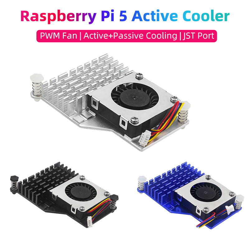 Raspberry Pi Water Cooling Kit - Raspberry Pi 5 액티브 쿨러, PWM